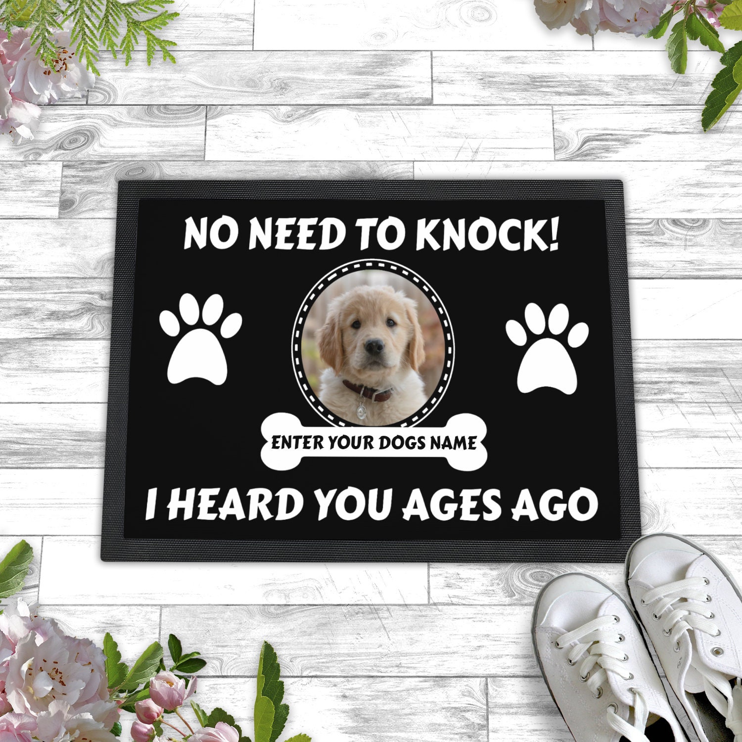 Personalized Dog Doormat Custom Dog Doormat Pet Welcome Mat Dog Lover ...
