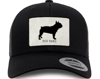 Personalized French Bulldog Trucker Cap – Custom Dog Lover Hat – Embroidered Frenchie Cap – Gift for Dog Owners – French Bulldog Gift