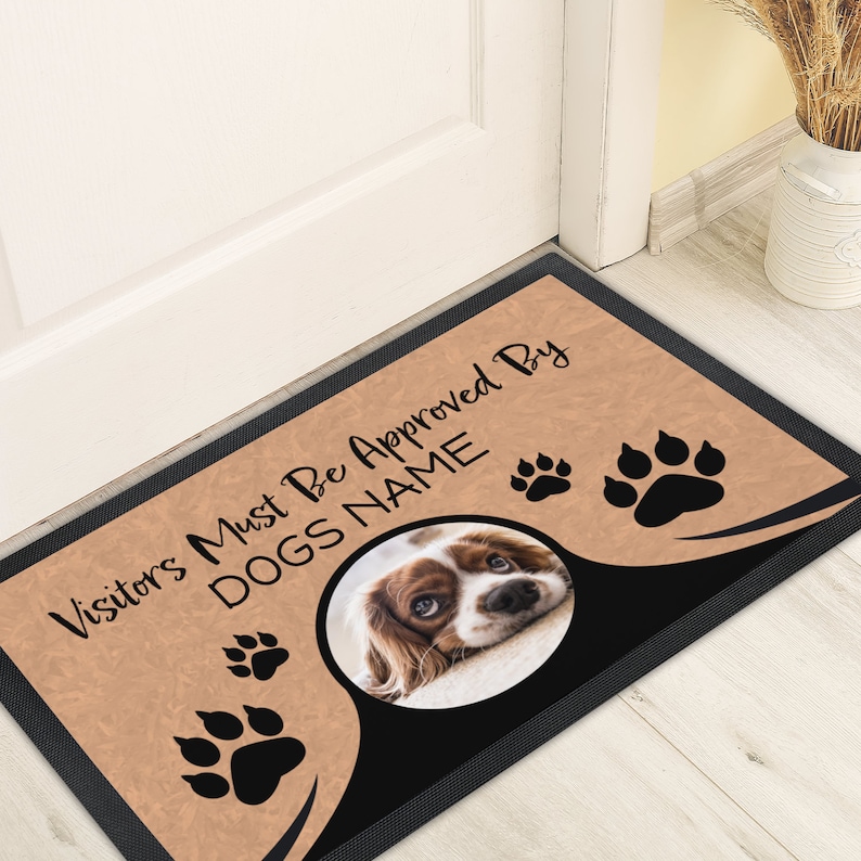 Personalized Dog Doormat Custom Dog Doormat Pet Mat Etsy