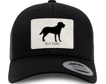 Personalized Labrador Retriever Trucker Cap – Custom Dog Lover Hat – Embroidered Lab Cap – Gift for Dog Owners – Labrador Gift for Him