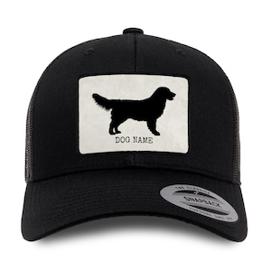 Personalized Golden Retriever Trucker Cap – Custom Dog Lover Hat – Golden Cap – Gift for Dog Owners – Golden Retriever Gift