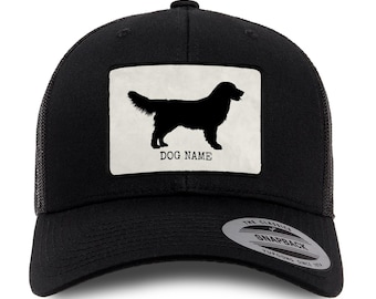Personalized Golden Retriever Trucker Cap – Custom Dog Lover Hat – Golden Cap – Gift for Dog Owners – Golden Retriever Gift