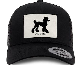Personalized Poodle Trucker Cap – Custom Dog Lover Hat – Poodle Hat – Gift for Dog Owners – Poodle Lover Gift