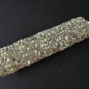 Silver 09 Rhinestone Bouquet  Holder