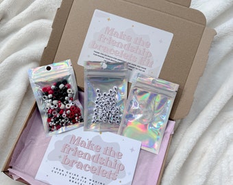 Friendship Bracelet Kit - Reputation Taylor Swift Eras Inspired - Gifts for Friends - Swiftie Gift Ideas - Make Your Own Custom Bracelet Kit