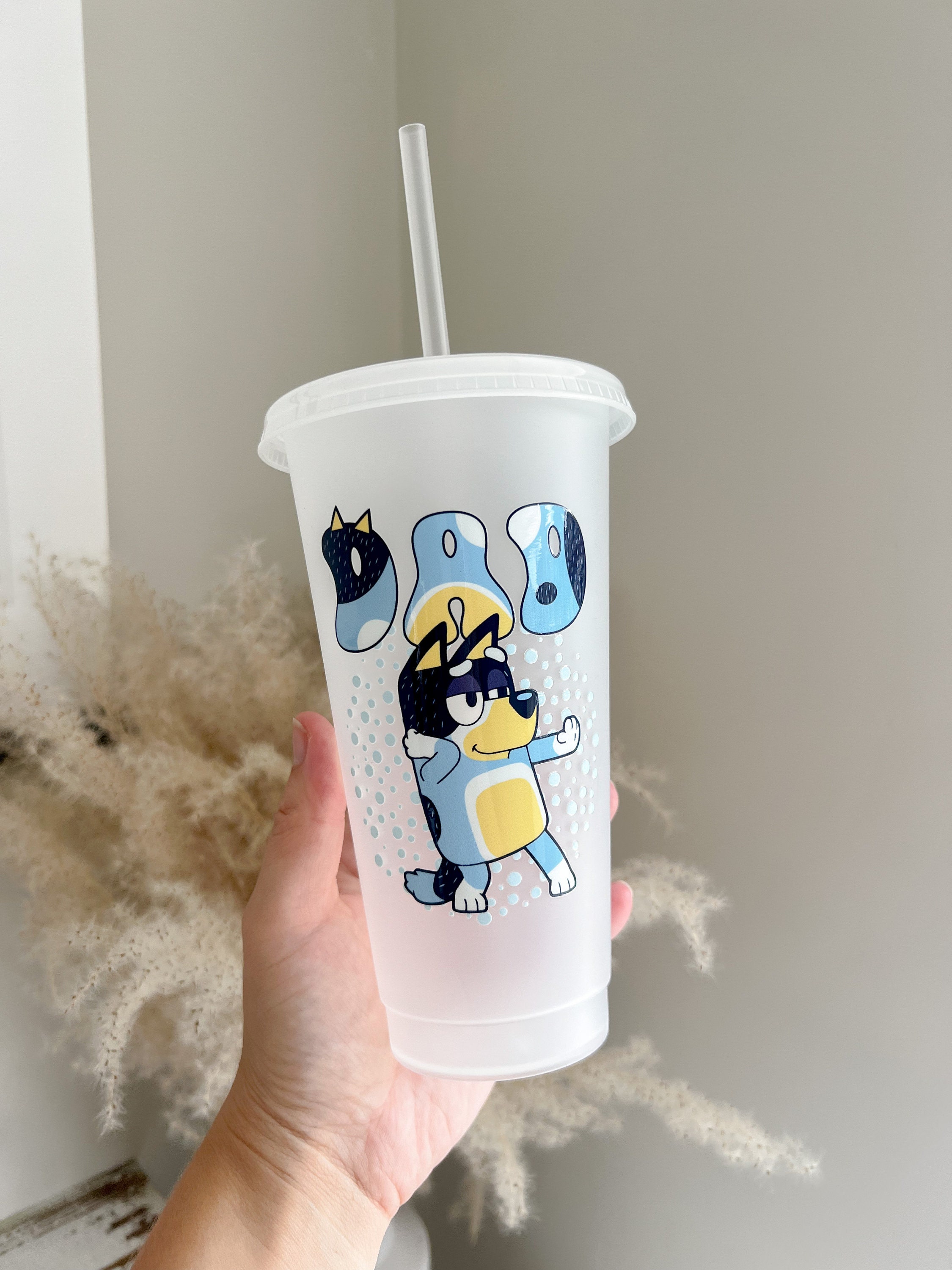 Bluey Molded Cup with Straw