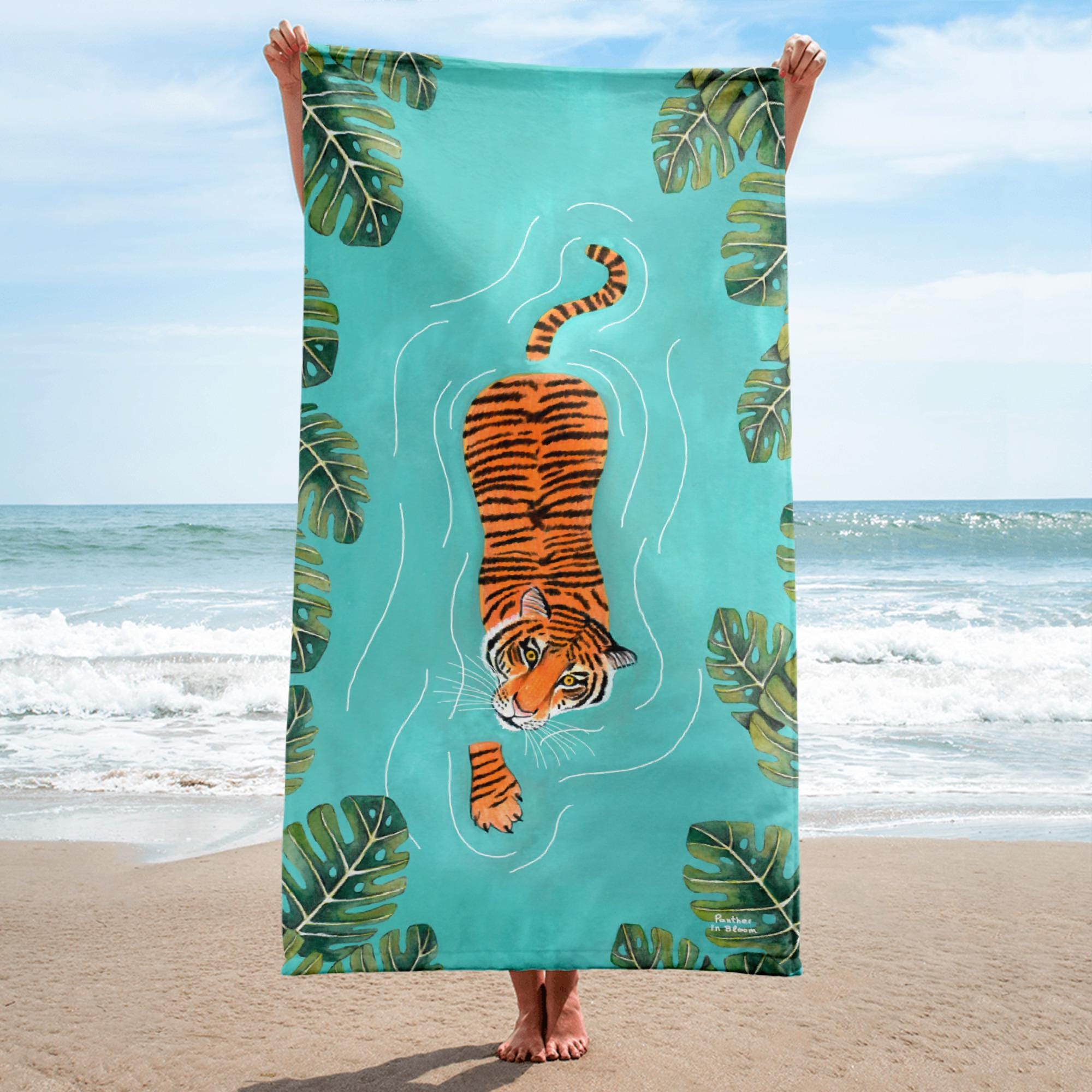 Tropical Bath Towels Etsy