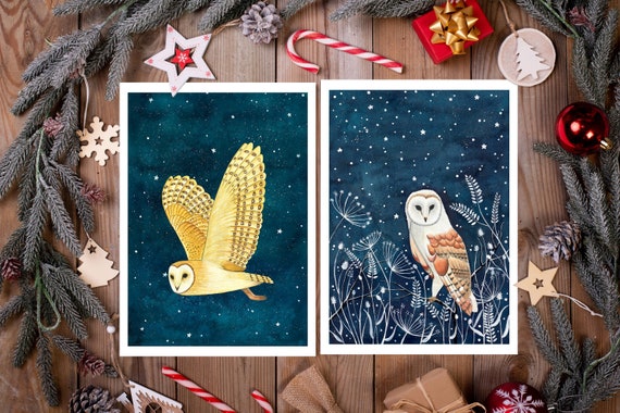 Winter Animals Greeting Card | Set of 10 Winter Animals Greeting Card | Set of 10