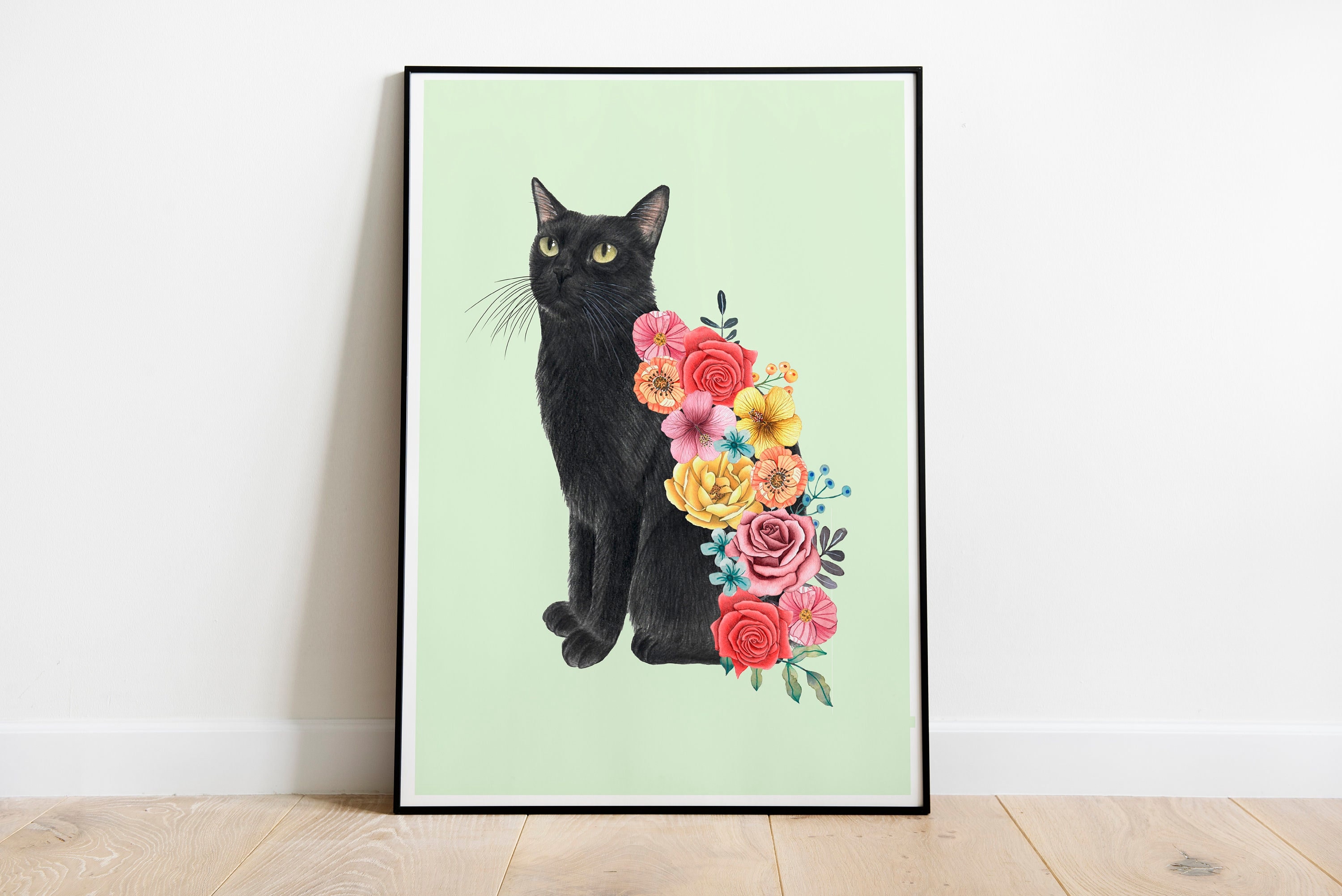 原画#3850 黒猫　カフェ　花　ヨーロッパ　水彩画　ドローイング　絵画　アート 原画#3865 黒猫 カフェ ヨーロッパ 花 水彩画 ドローイング 風景