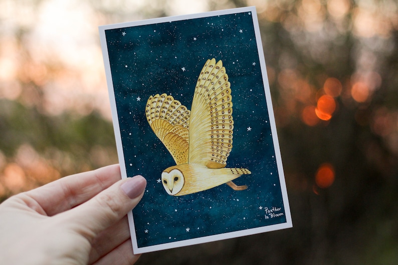 Christmas cards pack, Greeting cards set, 12 Holiday card, Forest animals, Animal illustration, Woodland prints, Owl cards, Winter art print image 10
