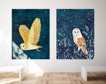 Guying Art Nursery Bunny Stampe Conigli Poster Animali Simpatici Pittura su Tela Unisex Decorazione di Arte della Parete Immagini a Parete per Soggiorno 50x75cm(20x30in) x3 Senza Cornice