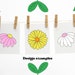 Retro Daisy Clipart, 70s Clipart, Flower Power Hippie Clipart, Groovy ...