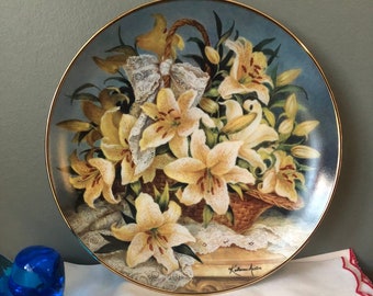 Franklin mint; Princess Gracia Lily, a Katherine Austin limited edition plate