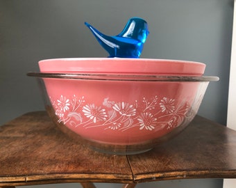 Colonial (Lace) Mist Clear Pyrex #325 Mixing Bowl