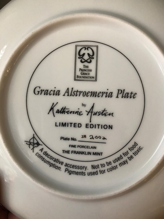 Franklin Mint; Gracia Alsroemeria, a Katherine Austin Limited