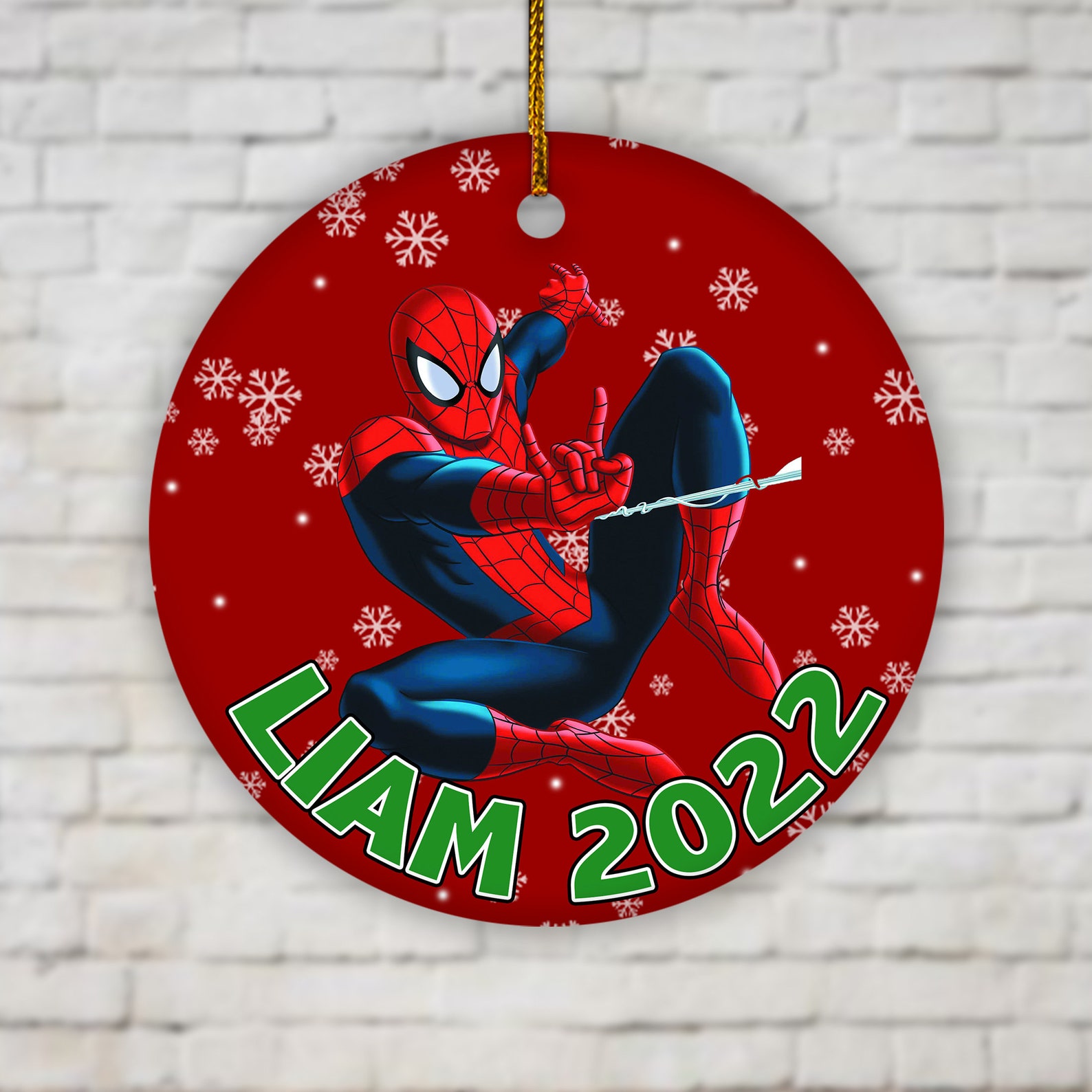 Spiderman Ornament Spiderman Christmas 2022 Custom Spidey - Etsy
