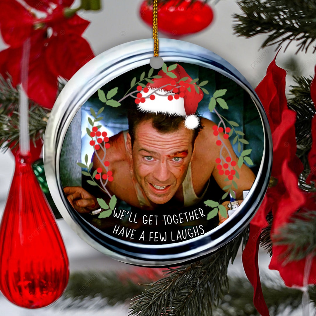 Die Hard Bruce Willis Ceramic Christmas Ornament Best Etsy
