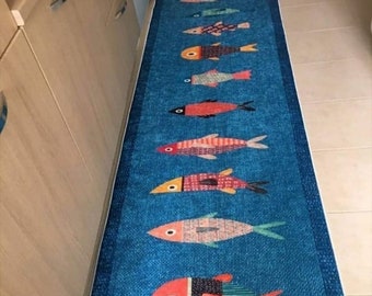 Fish Decorative Machine Washable Non-slip Kitchen Rug/mat - Etsy