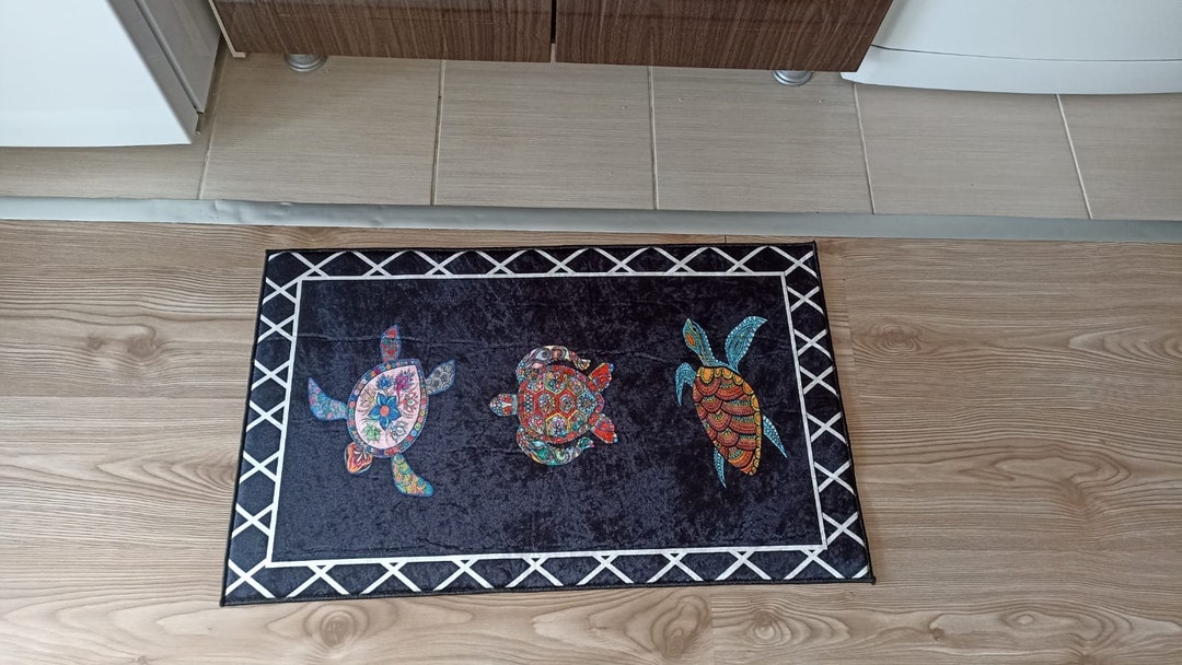 Tortoise Turtle Non-slip Washable Kitchen Rug Mat - Etsy