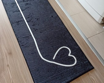 Alfombra de cocina decorativa lavable con base antideslizante