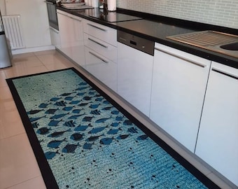 Non Slip Washable Fish Kitchen Rug Runner Carpet Mat - Etsy