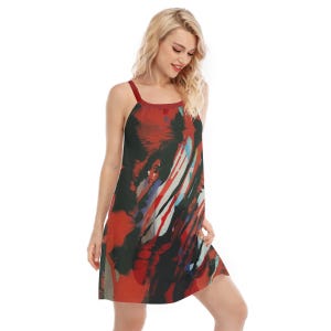 Retro women's cami dress. Fits small to extra large.