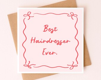 Merci pour le coiffeur | Carte du meilleur coiffeur