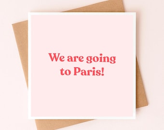 Nous allons à Paris Card | révélation voyage surprise | Voyage à Paris