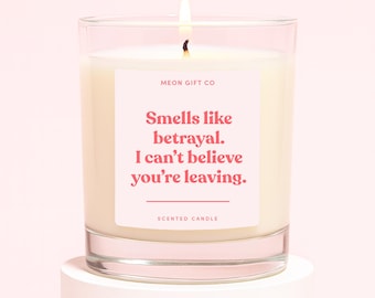 Colleague Leaving Candle | Funny Leaving Job Gift For Coworkers | Betrayal Gift Candle