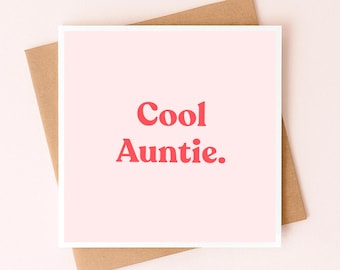 Cool carte tante, meilleure carte d'anniversaire tante