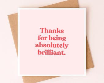 Merci carte de voeux pour un ami | Merci d'avoir été brillant