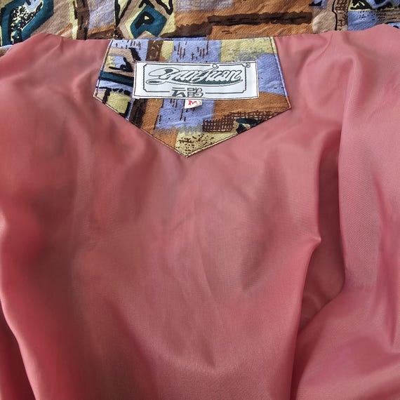 Vintage 80s 90s Abstract Pattern Buttoned Jacket,… - image 5