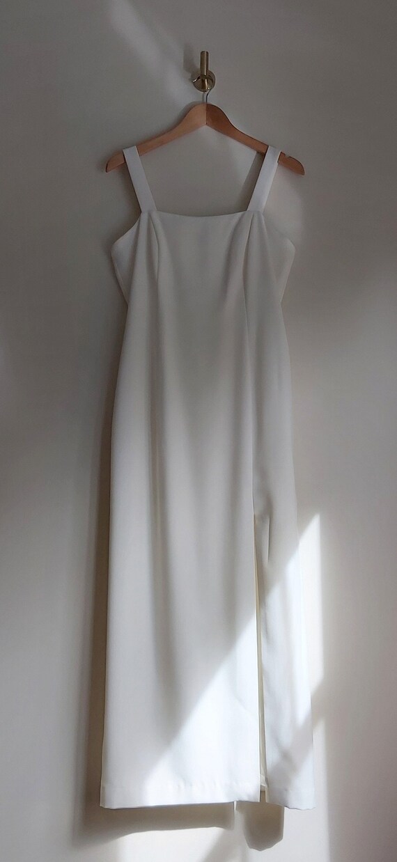 Vintage white dress | Column vintage dress | High… - image 3