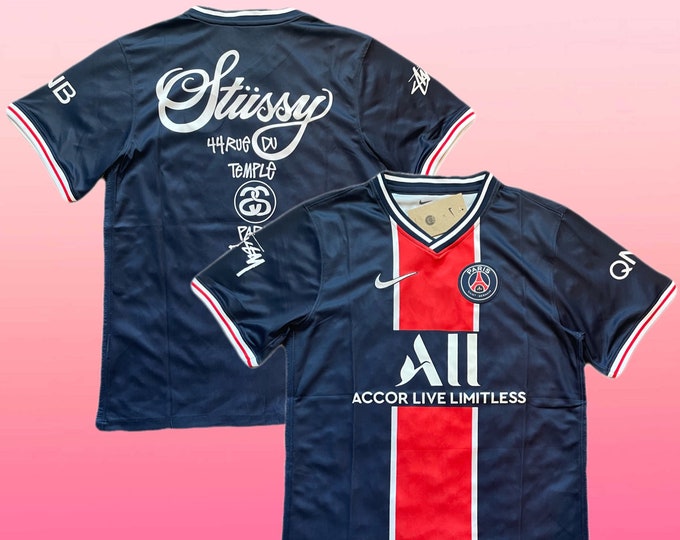 PSG X Maillot Stussy Paris SaintGermain Soccer Mode NOUVEAU Etsy France