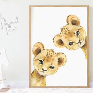 Safari Animal Prints, Nursery Wall Art, Nursery Safari Decor, Safari Nursery Prints, Jungle Animals, Lion Print