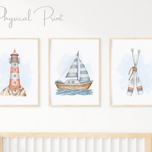 Maritime Prints, 3er-Set Prints, Maritimes Poster, Maritime Dekoration, Baby-Dekoration, Baby-Geschenke, Kinderzimmerdeko