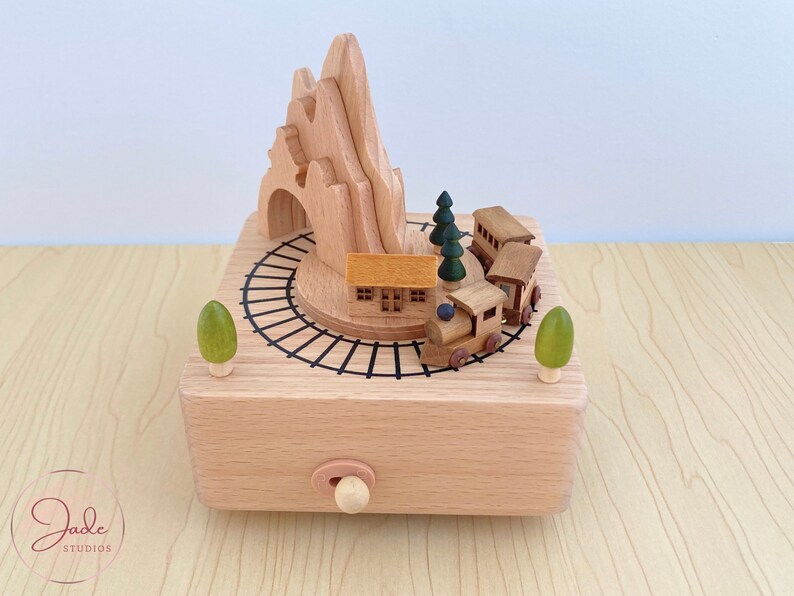 Wooden Musical Carousel Heirloom Baby Gift Wooden Music Box Etsy