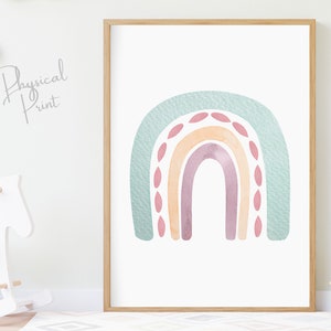 Watercolour Rainbow Print, Rainbow Baby, Children Bedroom Prints, Nursery Wall Art, After Every Storm Comes A Rainbow