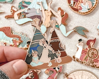 Peter Pan Gold enamel pin