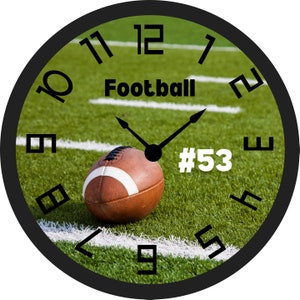 Personalized Football Wall Clock - Sports