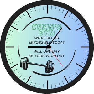 Personalized Gym Wall Clock - Workout - Fitness