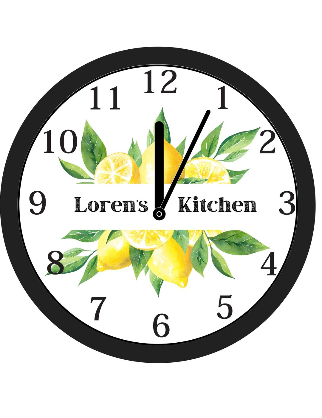 Personalized Lemon 2 Wall Clock - Etsy