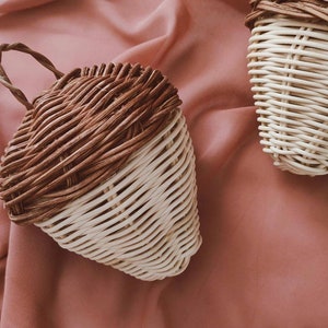 Baby Rattan Rattle / Rattan Acorn / Rattan Acorn Rattle