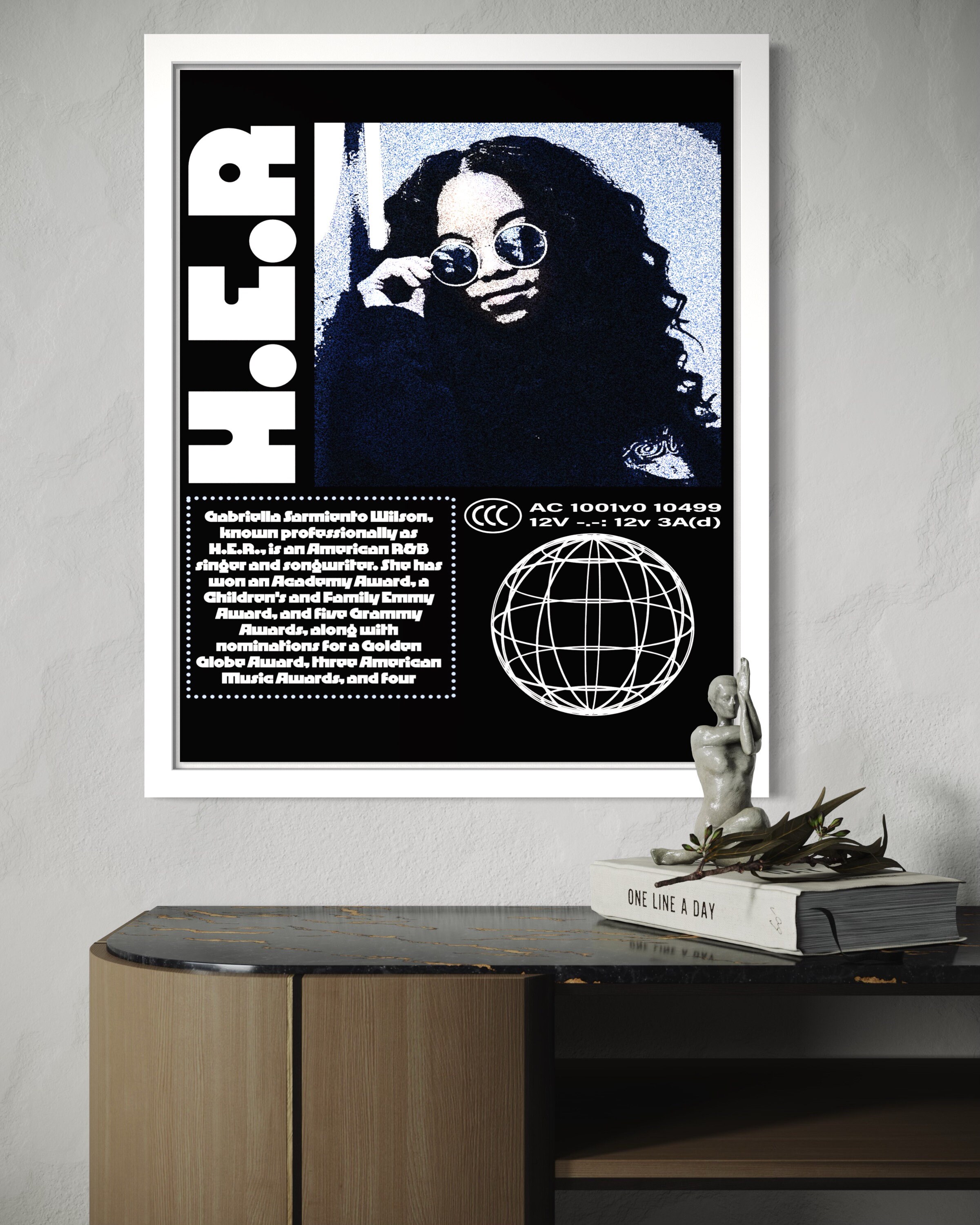 H.E.R Poster - Etsy