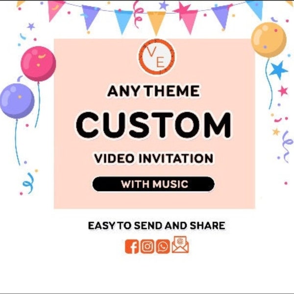 Custom video invitation