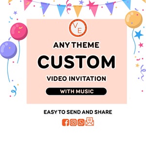 Custom Video Invitation in any theme