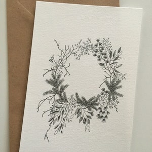 Carte COURONNE DE NOEL