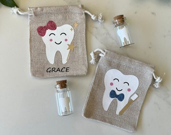 Personalised Tooth Fairy Bag | Tooth Fairy Bag | Tooth Fairy Keepsake Pouch | Tooth Fairy Bag For Boys | Tooth Fairy Bag For Girls