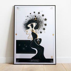Estampados A5 firmados - Ilustraciones extraídas de la baraja de tarot - 2 modelos: La Emperatriz / El Amante