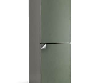 Pegatina para nevera color oliva, cubierta verde para puerta de nevera, decoración de cocina, pegatinas estampadas